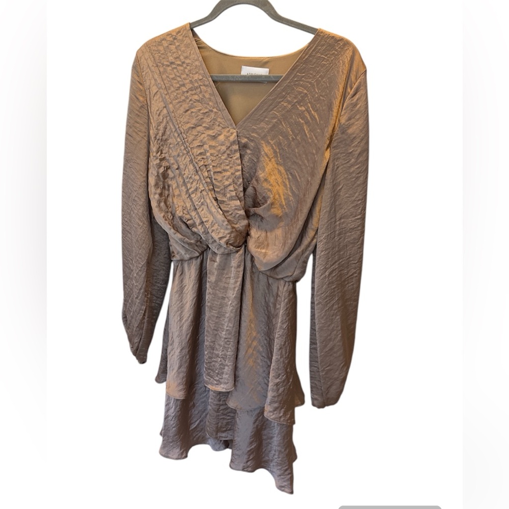 Gold tier mini dress